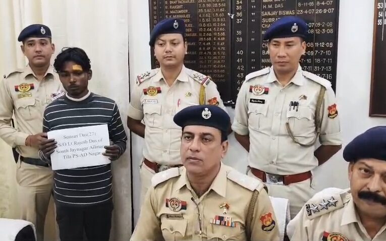 নেশা জাতীয় দ্রব্য সহ আটক এক নেশা এক ব্যাক্তি পশ্চিম আগরতলা থানায়।