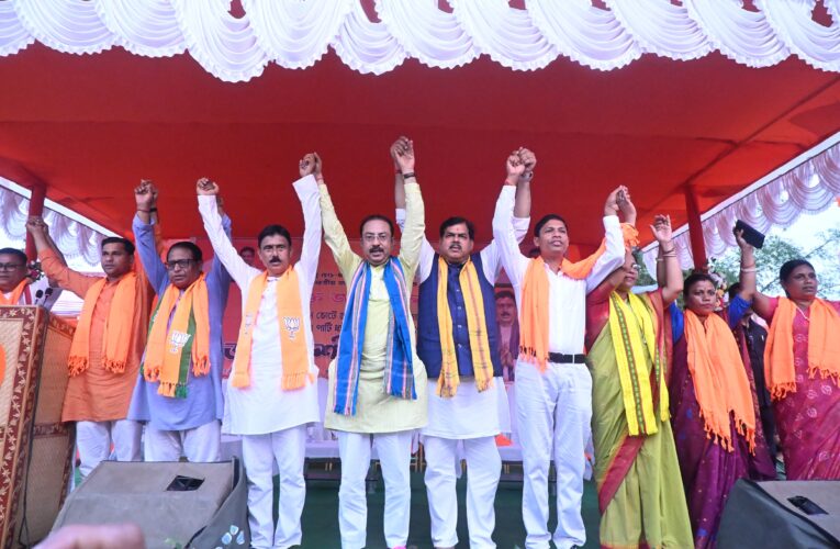 ধর্মনগরে উপনির্বাচনি জন আশীর্বাদ সভা।